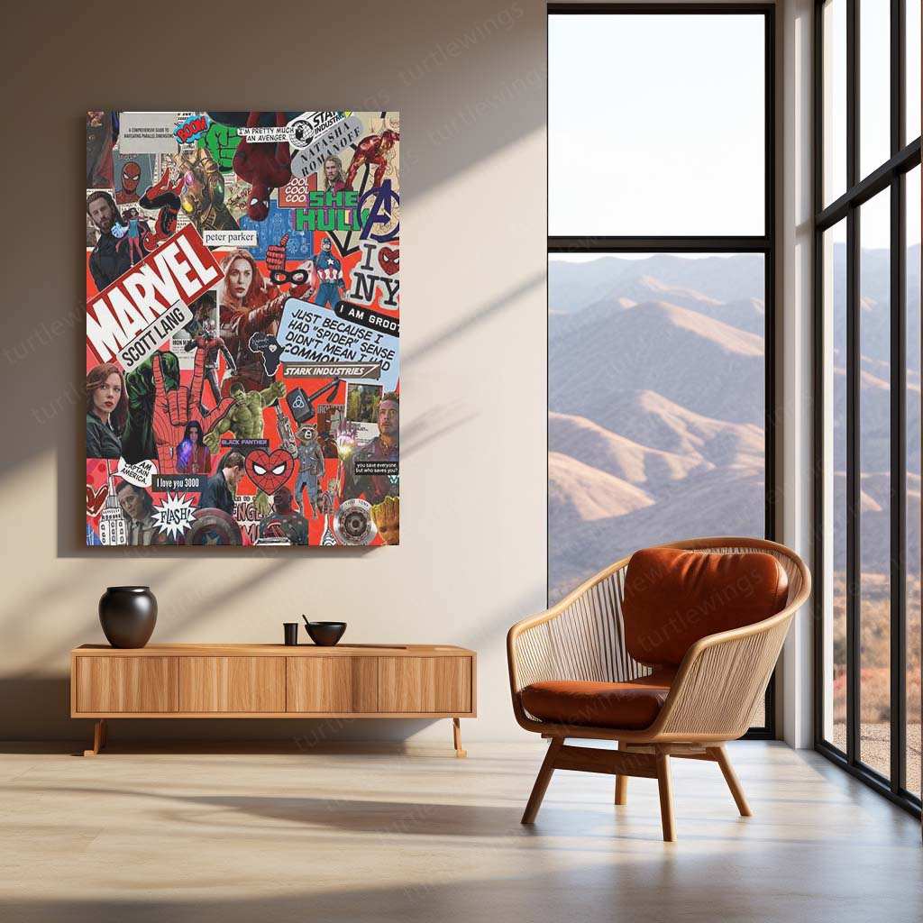 MARVEL Metal Poster – Epic Superhero Wall Art | Avengers & MCU Decor 5 - TURTLEWINGS