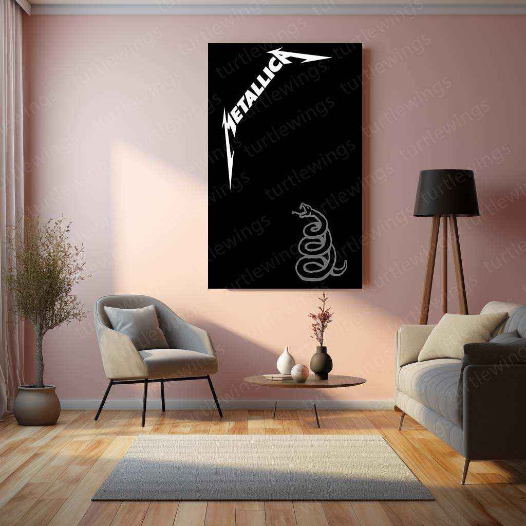 Metallica Metal Poster – Iconic Rock Band Wall Art | Heavy Metal Music Decor - TURTLEWINGS