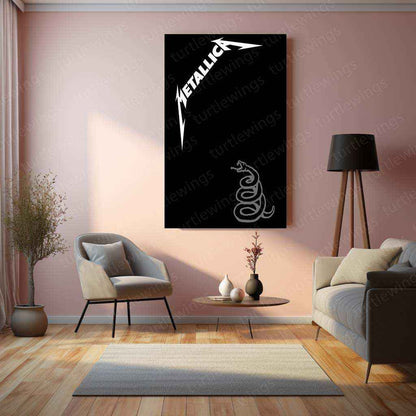 Metallica Metal Poster – Iconic Rock Band Wall Art | Heavy Metal Music Decor - TURTLEWINGS