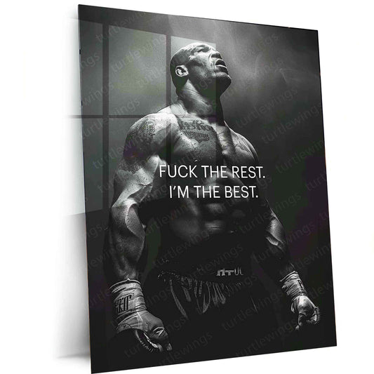 Mike Tyson Metal Poster – Legendary Boxing Champion Wall Art | Iron Mike Decor - TURTLEWINGS