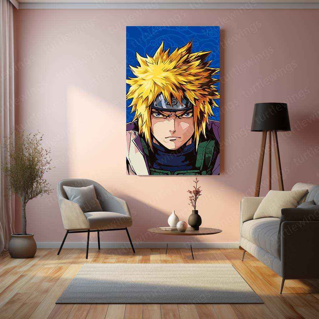 Minato Namikaze Poster – Legendary Hokage Artwork - TURTLEWINGS