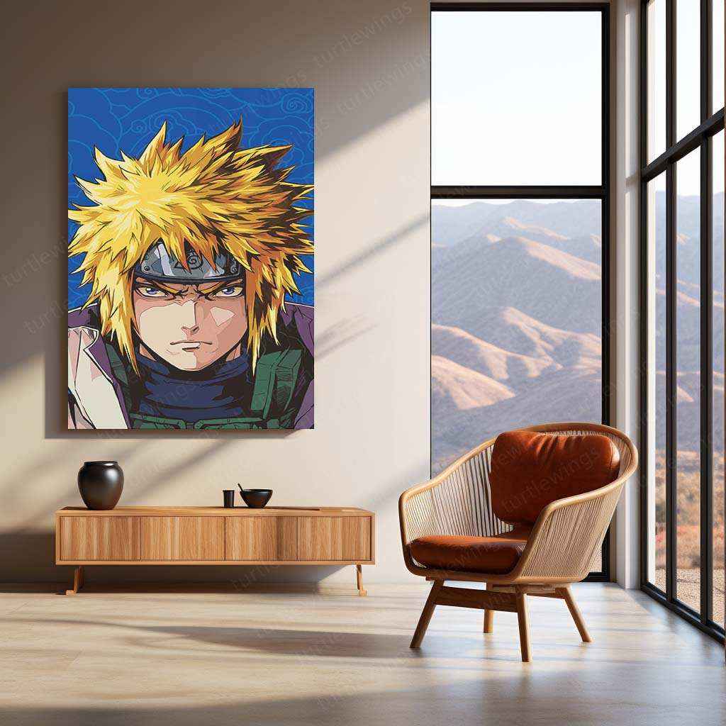 Minato Namikaze Poster – Legendary Hokage Artwork - TURTLEWINGS