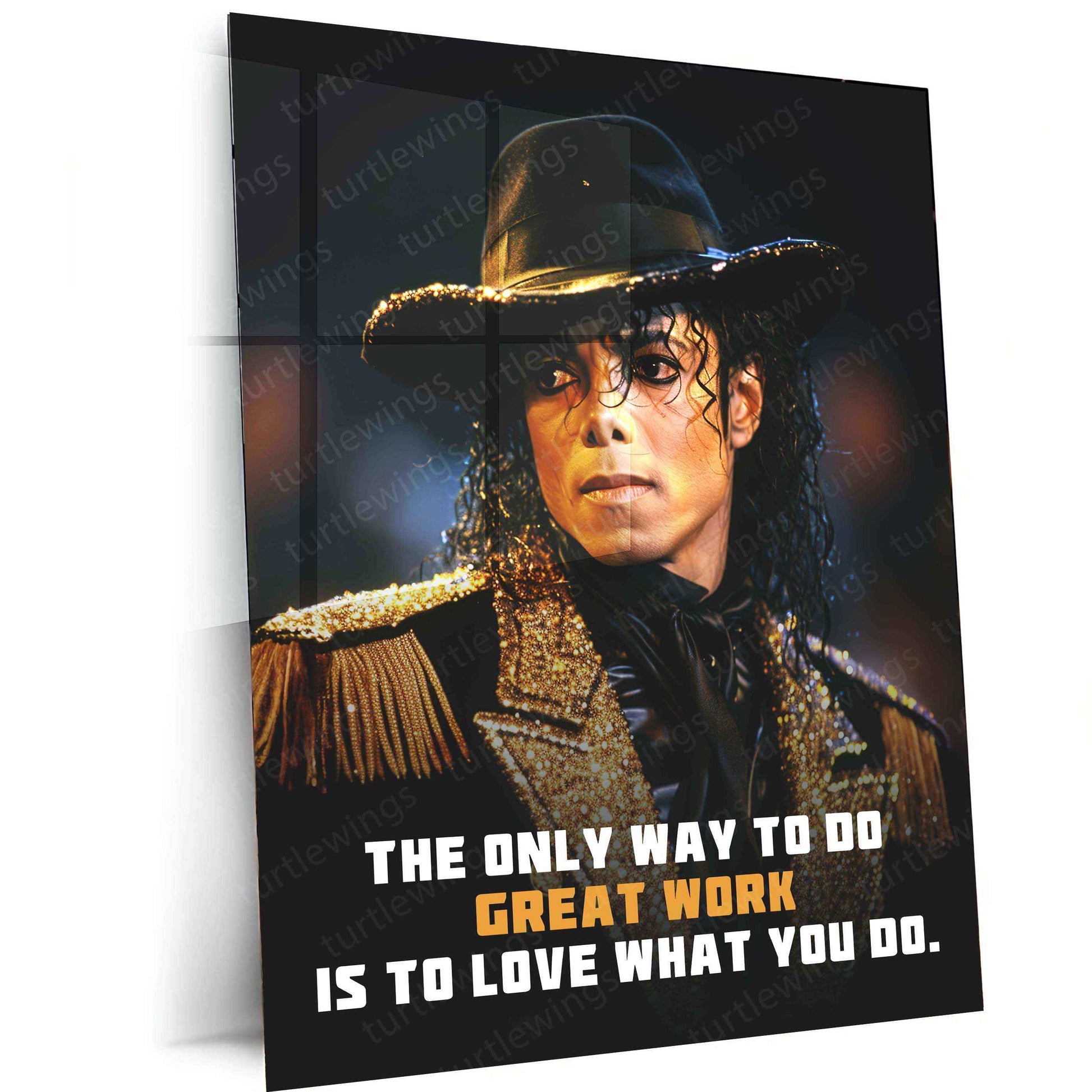 Michael Jackson Metal Poster | Iconic Music Legend Wall Art | King of Pop Decor - TURTLEWINGS