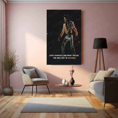 Michael Jackson Metal Poster | King of Pop Music Art | Iconic MJ Wall Decor - TURTLEWINGS