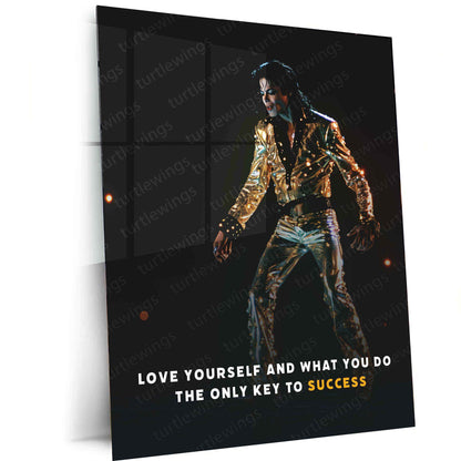 Michael Jackson Metal Poster | King of Pop Music Art | Iconic MJ Wall Decor - TURTLEWINGS