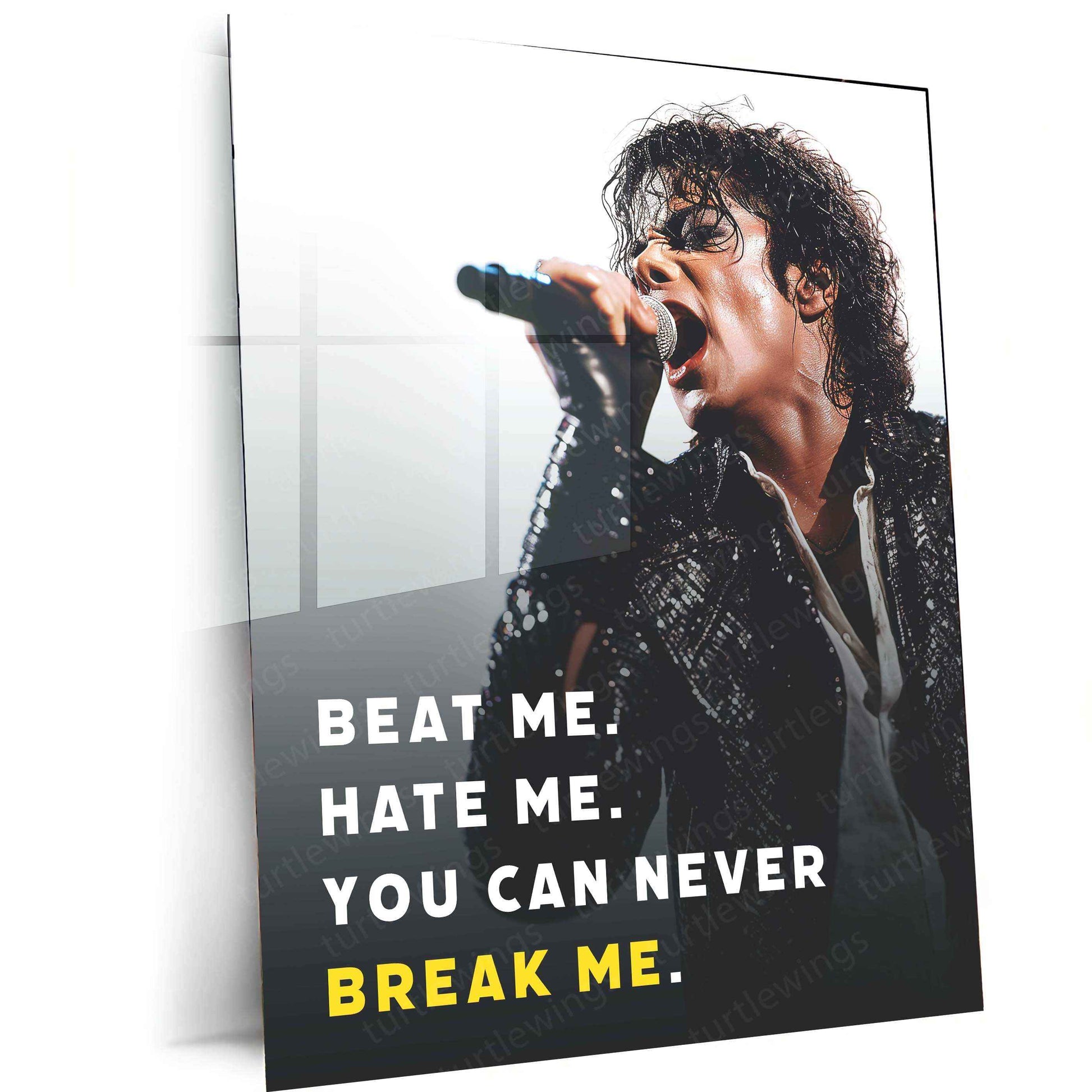 Michael Jackson Metal Poster | King of Pop Tribute Art | Iconic Music Legend Decor - TURTLEWINGS