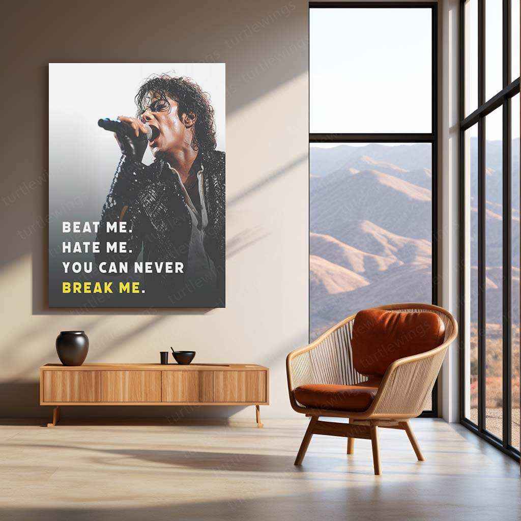Michael Jackson Metal Poster | King of Pop Tribute Art | Iconic Music Legend Decor - TURTLEWINGS