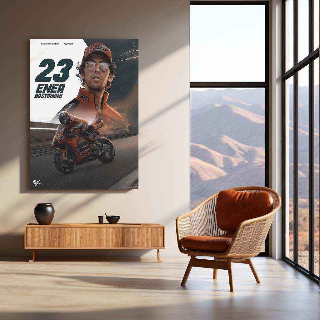 MotoGP Poster Metal Frame â Celebrate the Thrill of Racing - TURTLEWINGS