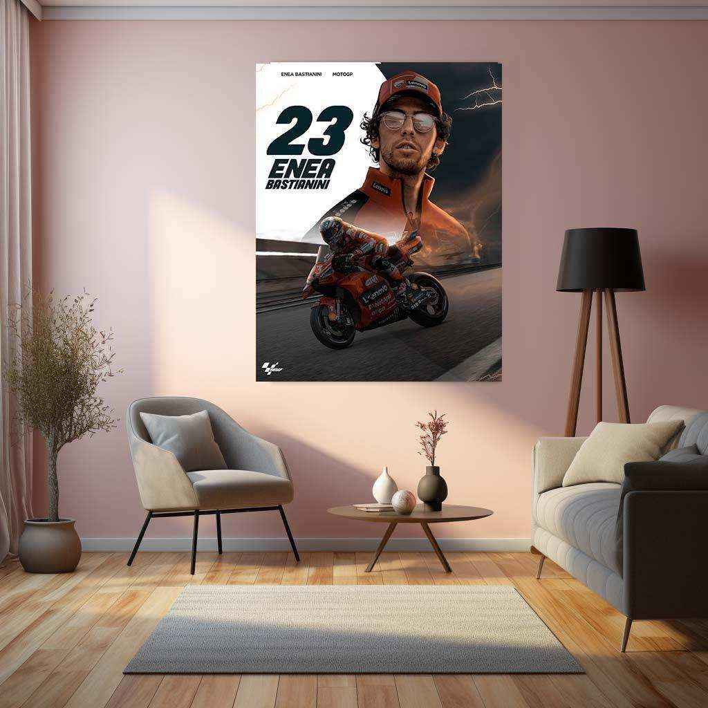 MotoGP Poster Metal Frame â Celebrate the Thrill of Racing - TURTLEWINGS