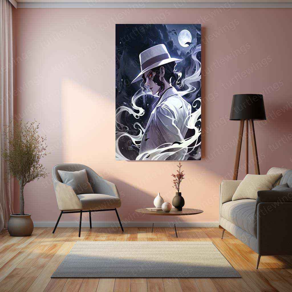 Muzan Kibutsuji Metal Poster – Demon Slayer Anime Villain Wall Art - TURTLEWINGS