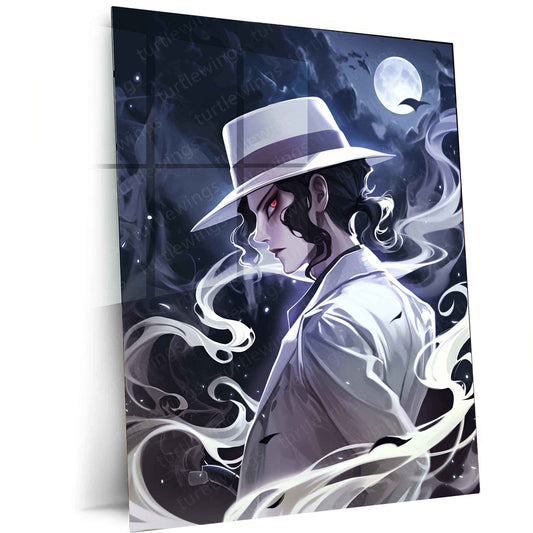 Muzan Kibutsuji Metal Poster – Demon Slayer Anime Villain Wall Art - TURTLEWINGS