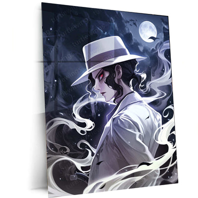 Muzan Kibutsuji Metal Poster – Demon Slayer Anime Villain Wall Art - TURTLEWINGS