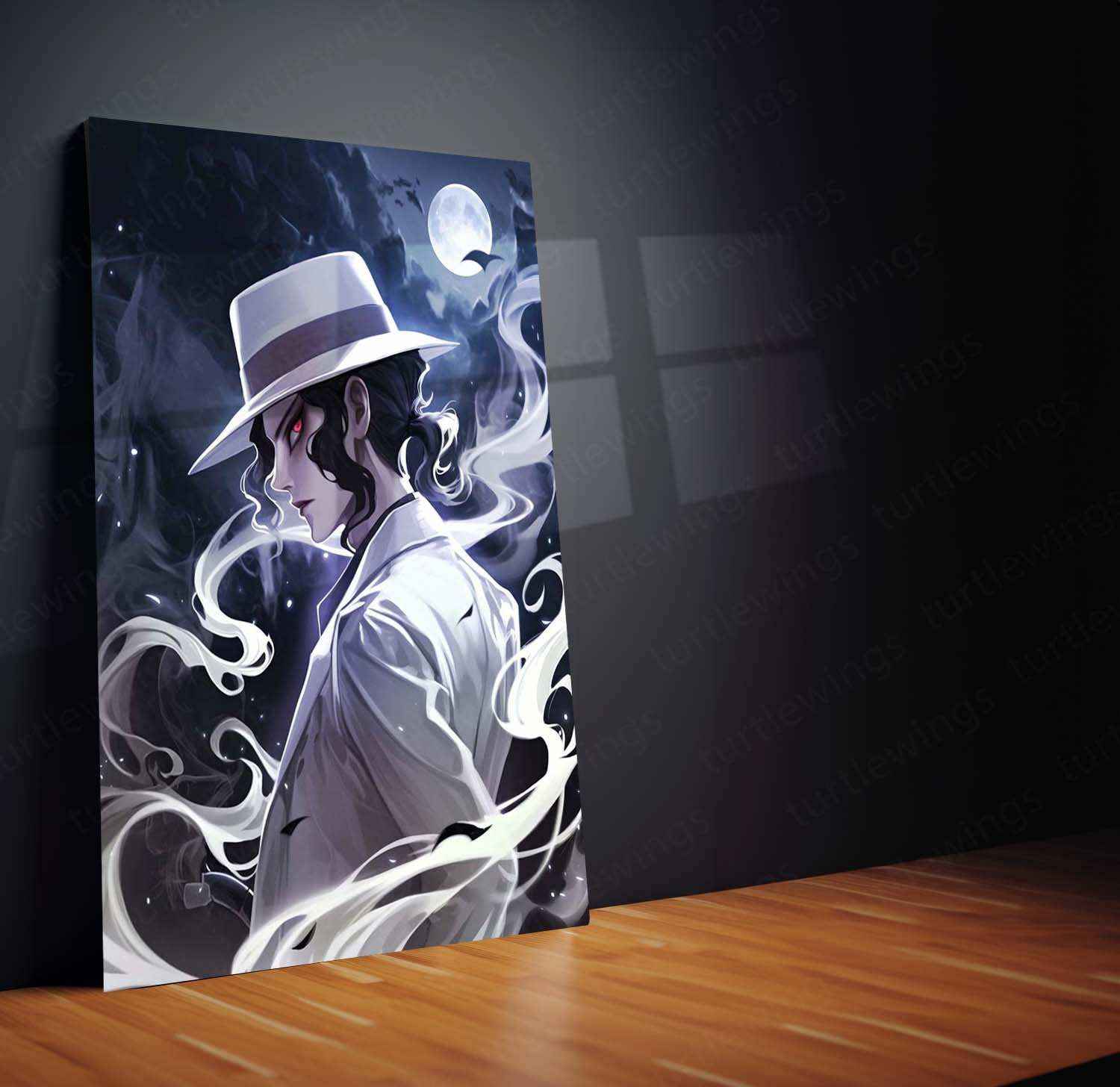 Muzan Kibutsuji Metal Poster – Demon Slayer Anime Villain Wall Art - TURTLEWINGS