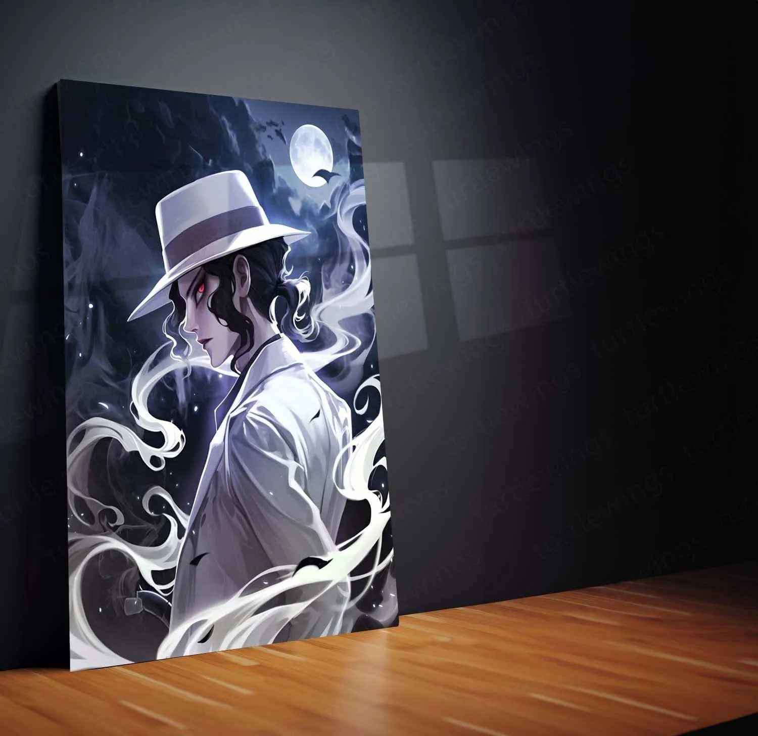 Muzan Kibutsuji Metal Poster – Demon Slayer Anime Villain Wall Art - TURTLEWINGS