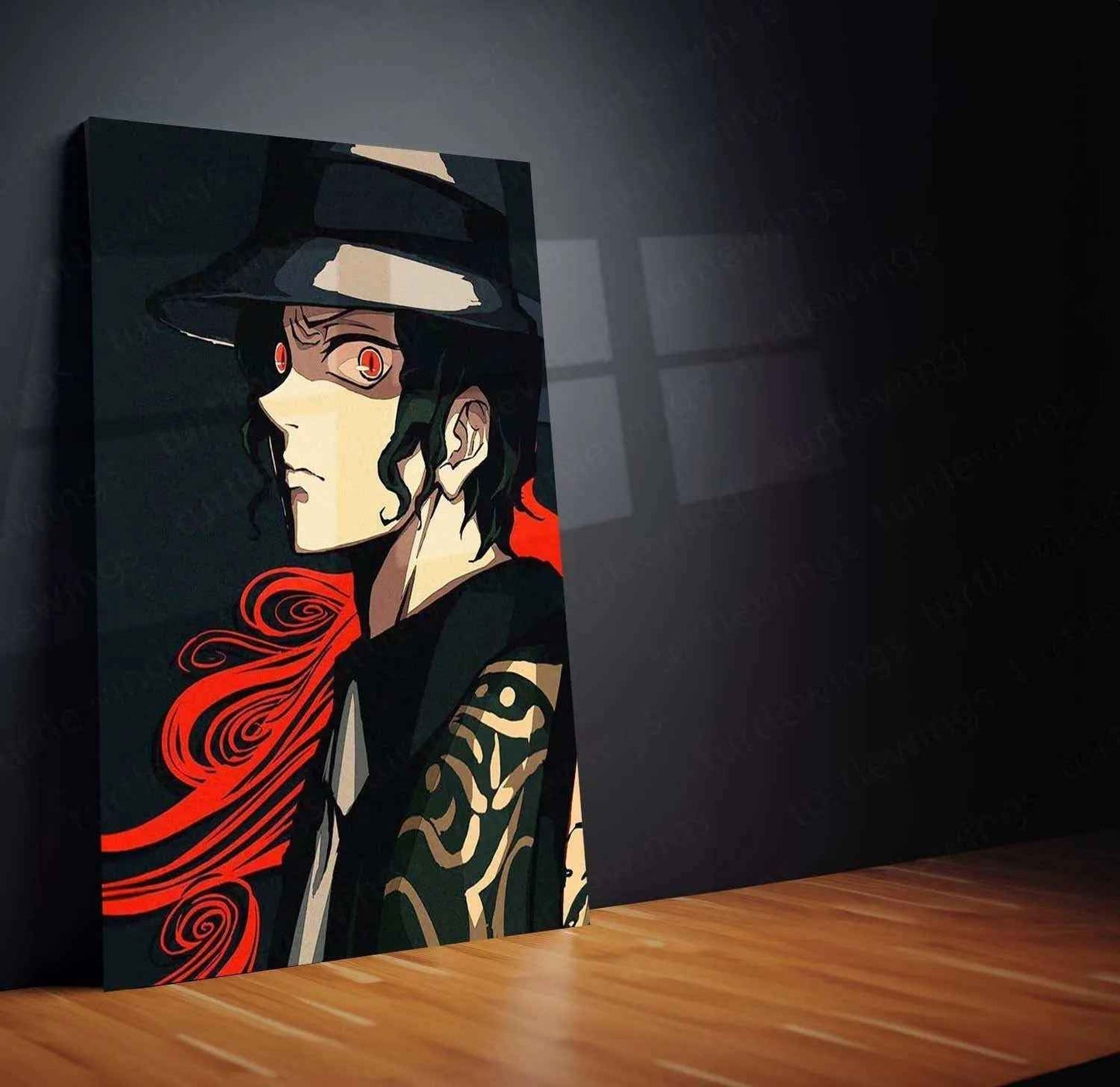 Muzan Kibutsuji Metal Poster – Demon Slayer Anime Villain Wall Art 2 - TURTLEWINGS