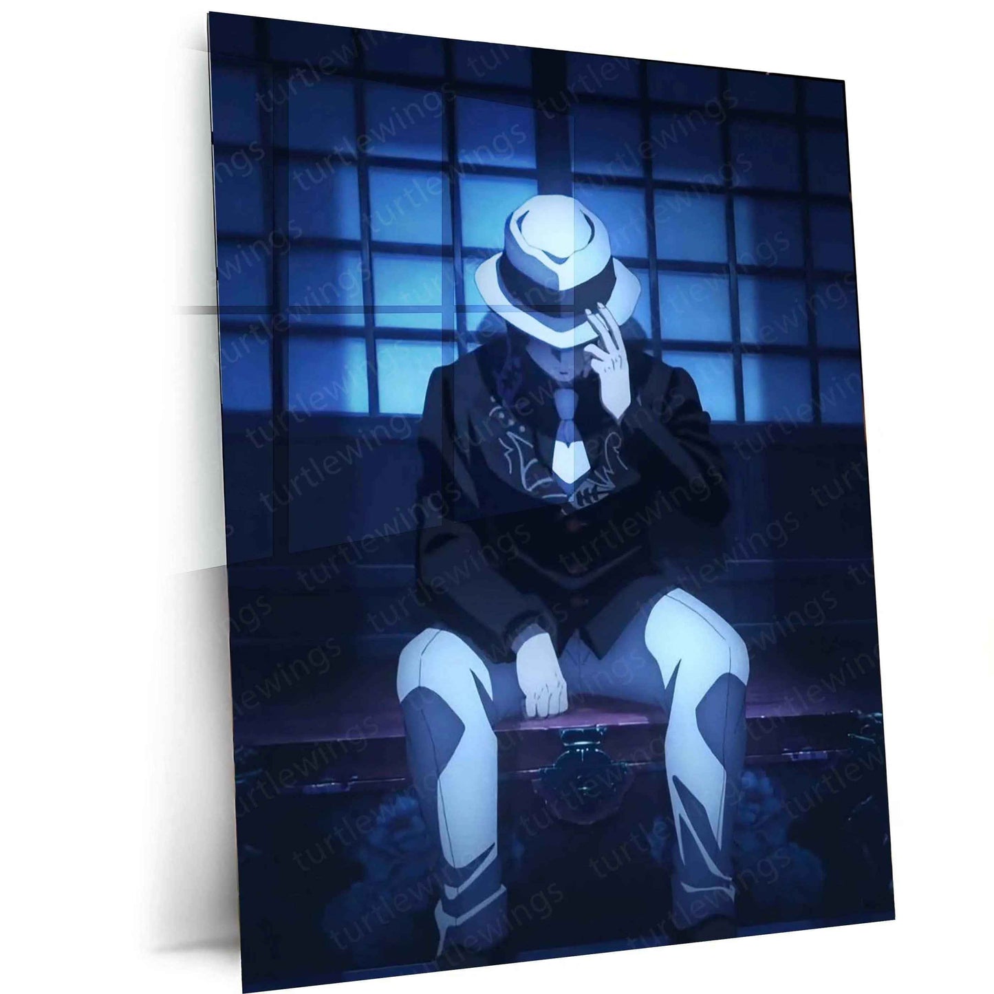 Muzan Kibutsuji Metal Poster – Demon Slayer Anime Villain Wall Art 3 - TURTLEWINGS