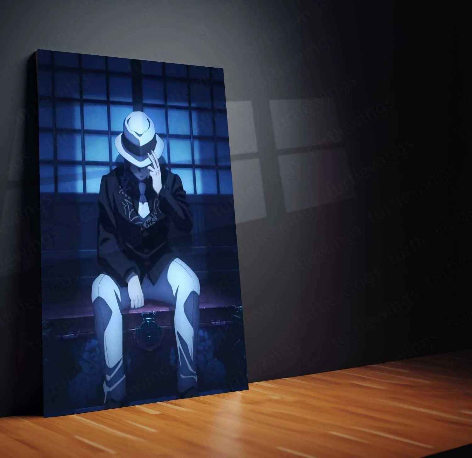 Muzan Kibutsuji Metal Poster – Demon Slayer Anime Villain Wall Art 3 - TURTLEWINGS