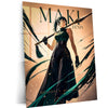 Anime Metal Poster | Maki Zenin Heavenly Restriction Metal Poster | Jujutsu Kaisen Anime Wall Art | Premium Aluminum Print