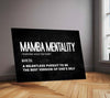 Quote Metal Poster | Mamba Mentality Quote Metal Poster | Motivational Wall Art | Premium Metal Poster
