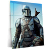 Mandalorian Warrior Metal Poster | Galactic Protector Wall Art  Epic Sci-Fi Adventure Metal Frame by TurtleWings