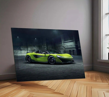 McLaren 600LT Spider | Ultimate Track-Bred Supercar Metal Frame Precision, Power & Open-Top Performance Wall Art - TURTLEWINGS 