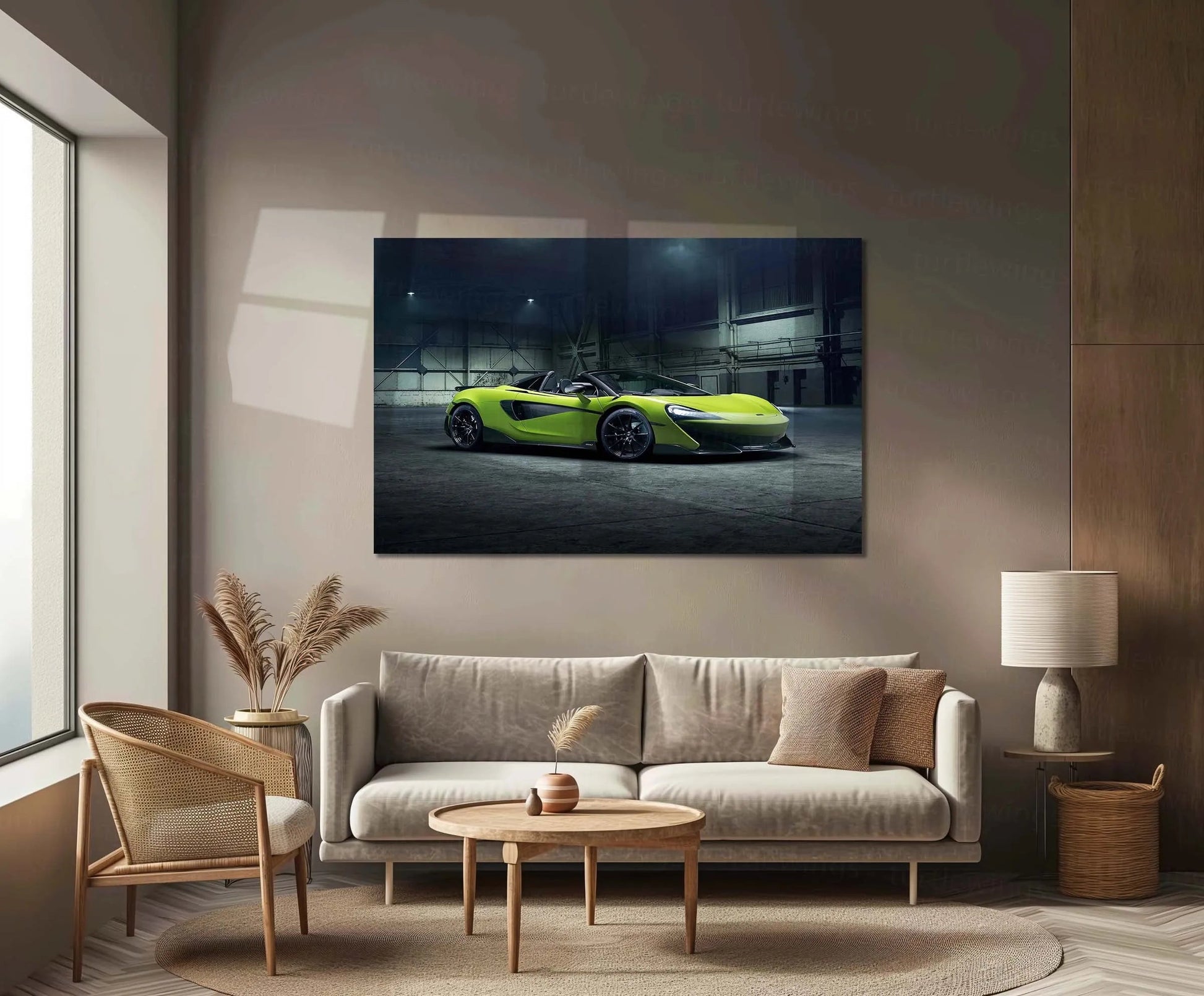 McLaren 600LT Spider | Ultimate Track-Bred Supercar Metal Frame Precision, Power & Open-Top Performance Wall Art - TURTLEWINGS 