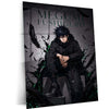 Anime Metal Poster | Megumi Fushiguro Shadow Technique Metal Poster | Jujutsu Kaisen Anime Wall Art | Premium Aluminum Print