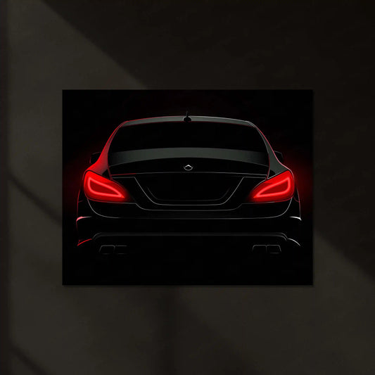 Mercedes CLS – Midnight Elegance | Neon Metal Frame - TURTLEWINGS