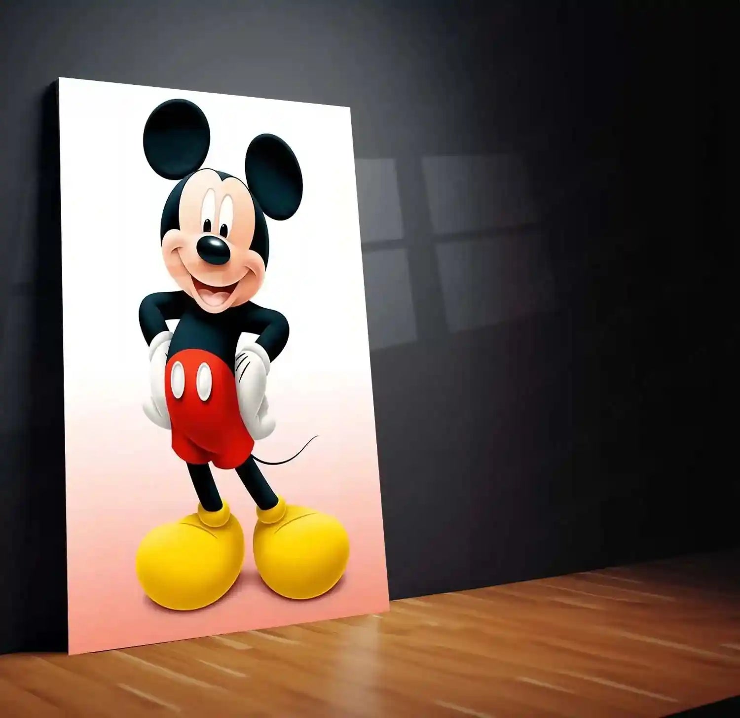 Anime Metal Poster | Mickey Mouse Cheerful Metal Poster – Classic Disney Magic - TURTLEWINGS