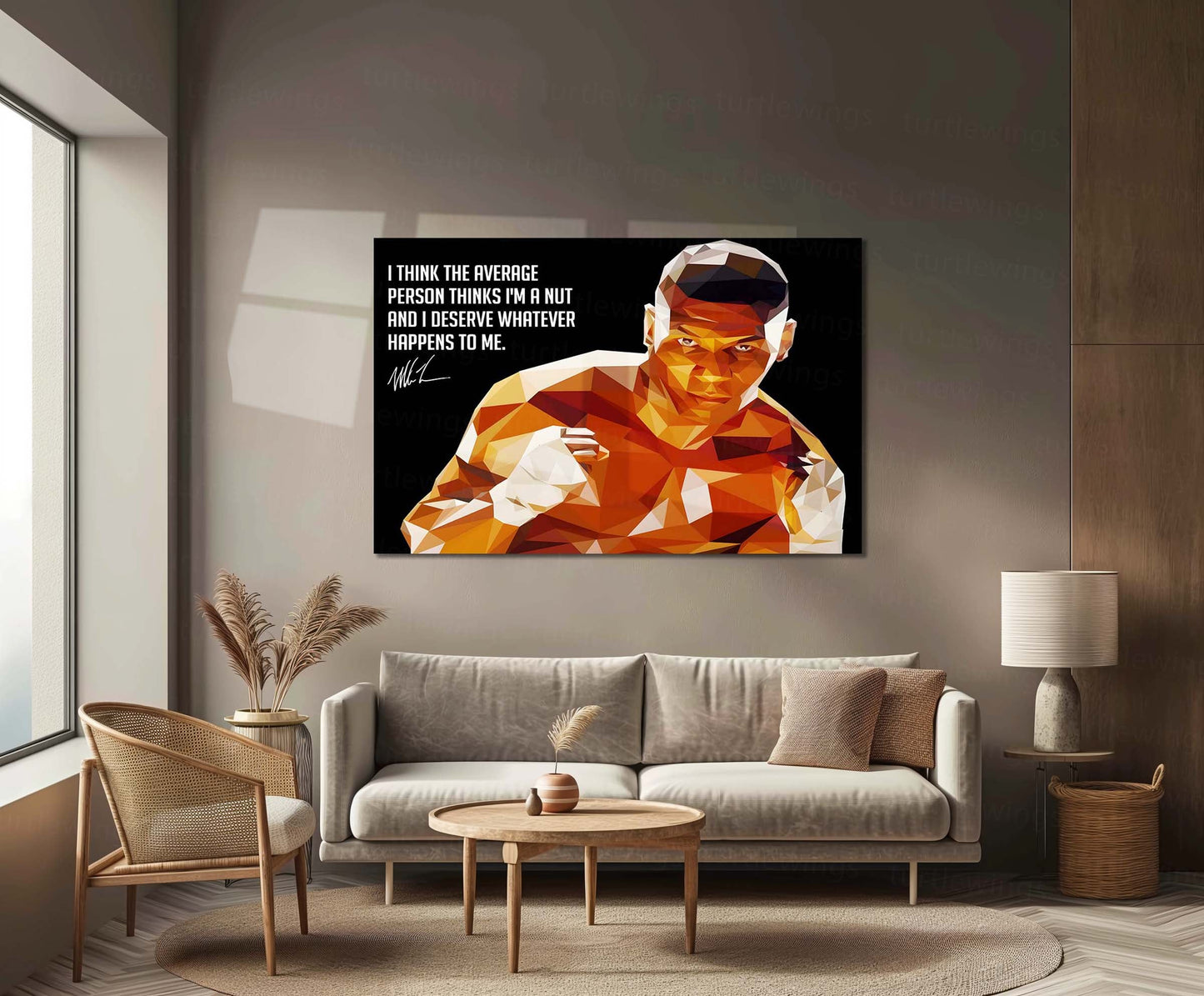 Quote Metal Poster | Mike Tyson Quote Metal Poster | Motivational Wall Art | Premium Metal Poster