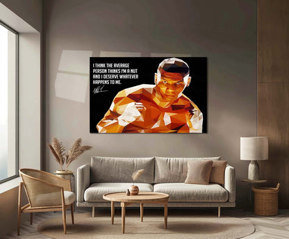 Quote Metal Poster | Mike Tyson Quote Metal Poster | Motivational Wall Art | Premium Metal Poster