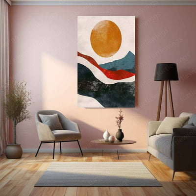 Minimalist Art Metal Poster – Modern Aesthetic Wall Decor - TURTLEWINGS
