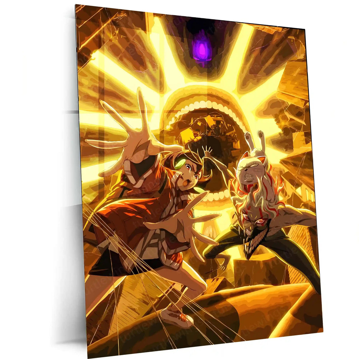 Anime Metal Poster | Tokyo Ghoul – Ken Kaneki Shadow Metal Poster | Dark Anime Wall Frame 07 - TURTLEWINGS