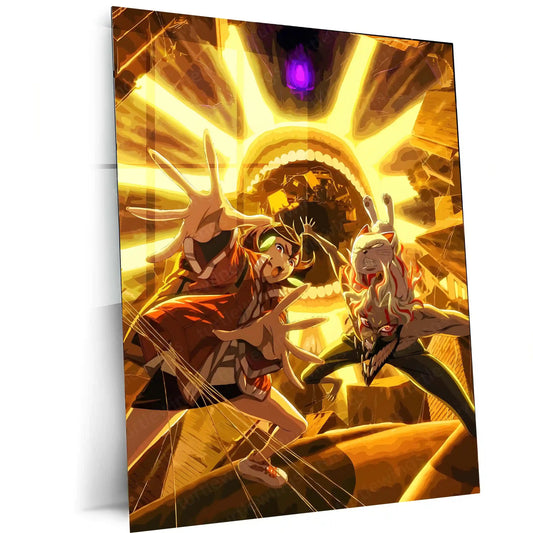 Anime Metal Poster | Tokyo Ghoul – Ken Kaneki Shadow Metal Poster | Dark Anime Wall Frame 07 - TURTLEWINGS