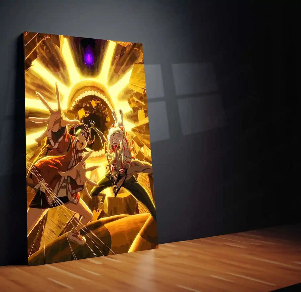 Anime Metal Poster | Tokyo Ghoul – Ken Kaneki Shadow Metal Poster | Dark Anime Wall Frame 07 - TURTLEWINGS