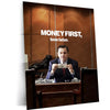 Quote Metal Poster | Leonardo DiCaprio – Money First, Love Later Metal Frame Wealth Discipline & Priority Mindset Wall Art | Power, Focus & Modern Hustler Quote Metal Poster