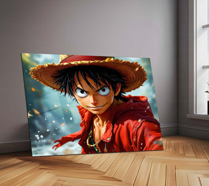 Anime Metal Poster | Monkey D. Luffy – One Piece Metal Poster | Premium Anime Wall Art | Metal Poster
