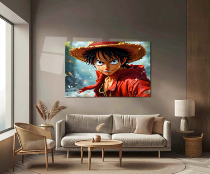 Anime Metal Poster | Monkey D. Luffy – One Piece Metal Poster | Premium Anime Wall Art | Metal Poster