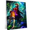 Anime Metal Poster | Monkey D. Luffy Forest Adventure Metal Poster | One Piece Anime Wall Art | Premium Aluminum Print
