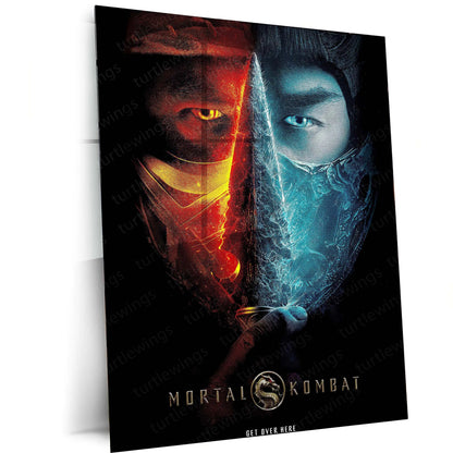 Mortal Kombat – Fatal Legends Metal Poster | Iconic Fighting Game Wall Frame - TURTLEWINGS