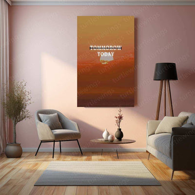 Motivational Quote Metal Poster – Inspire & Elevate Your Space - TURTLEWINGS