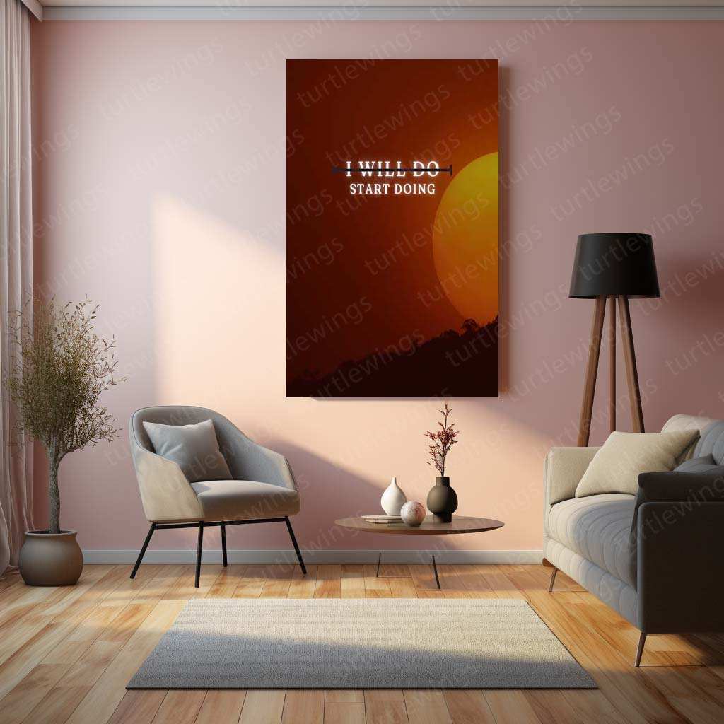 Motivational Quote Metal Poster – Inspire & Elevate Your Space - TURTLEWINGS