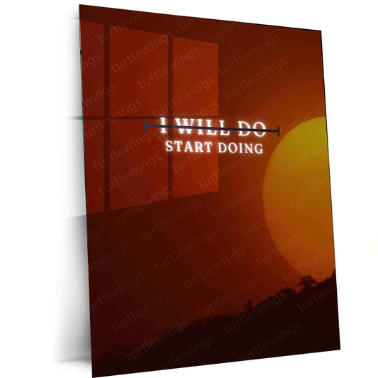Motivational Quote Metal Poster – Inspire & Elevate Your Space - TURTLEWINGS