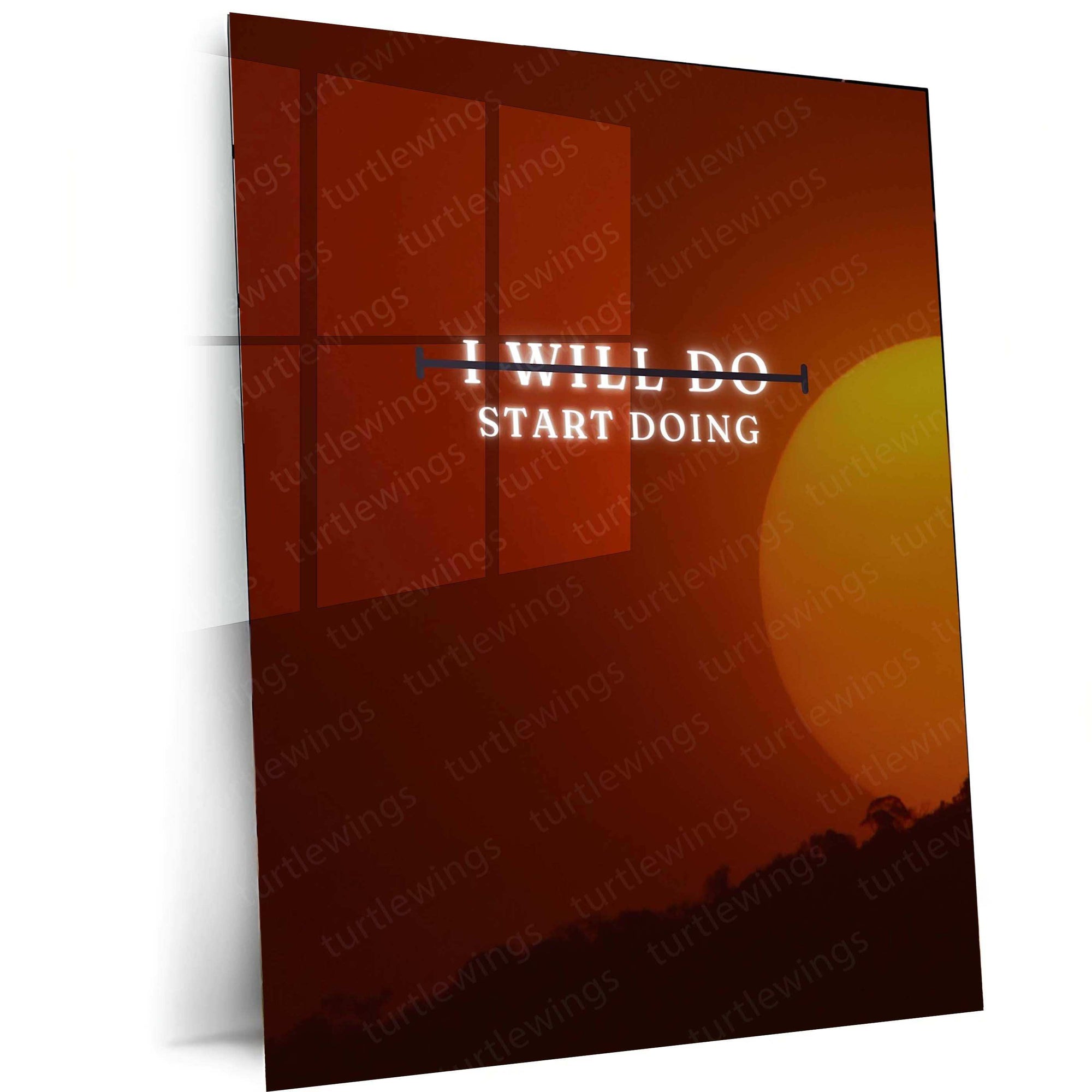 Motivational Quote Metal Poster – Inspire & Elevate Your Space - TURTLEWINGS
