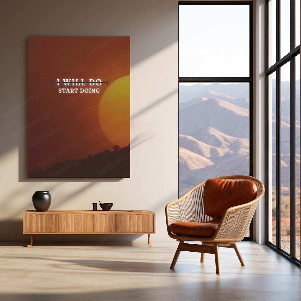 Motivational Quote Metal Poster – Inspire & Elevate Your Space - TURTLEWINGS