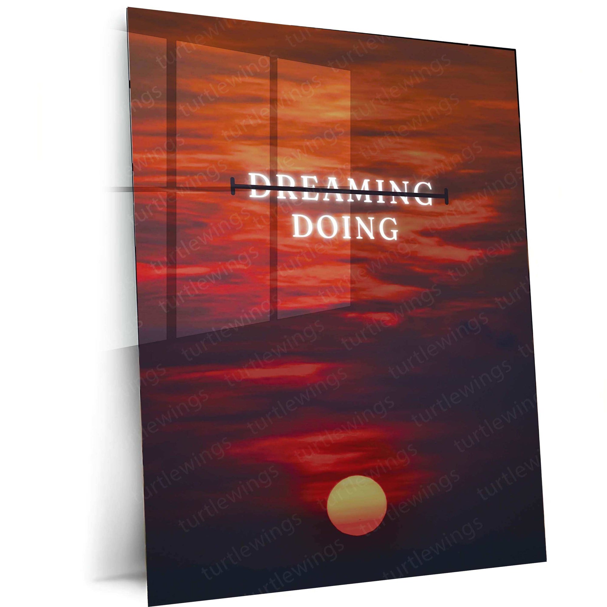 Motivational Quote Metal Poster – Inspire & Elevate Your Space - TURTLEWINGS