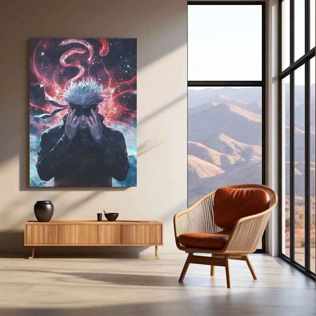 Gojo Satoru - Jujutsu Kaisen Metal Poster | Anime Wall Art | Limitless Power - TURTLEWINGS