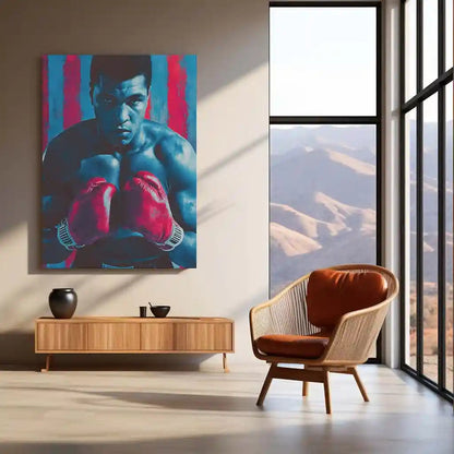 Muhammad Ali Metal Frame | The Greatest Boxing Wall Art | Iconic Sports Metal Poster - TURTLEWINGS