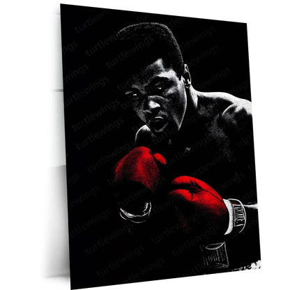 Muhammad Ali Metal Frame | The Greatest Boxing Wall Art | Iconic Sports Metal Poster 01 - TURTLEWINGS