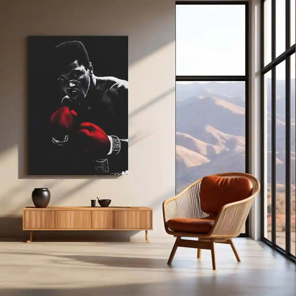 Muhammad Ali Metal Frame | The Greatest Boxing Wall Art | Iconic Sports Metal Poster 01 - TURTLEWINGS